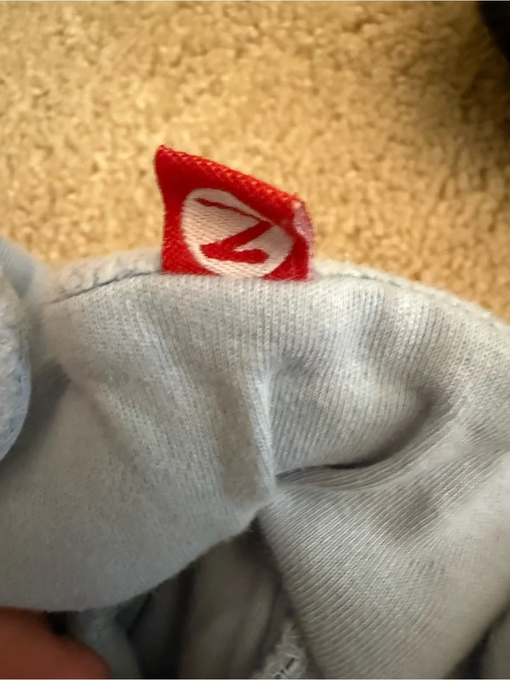 Zutano Kids Fleece Slippers in Light Blue, Gray & Cream